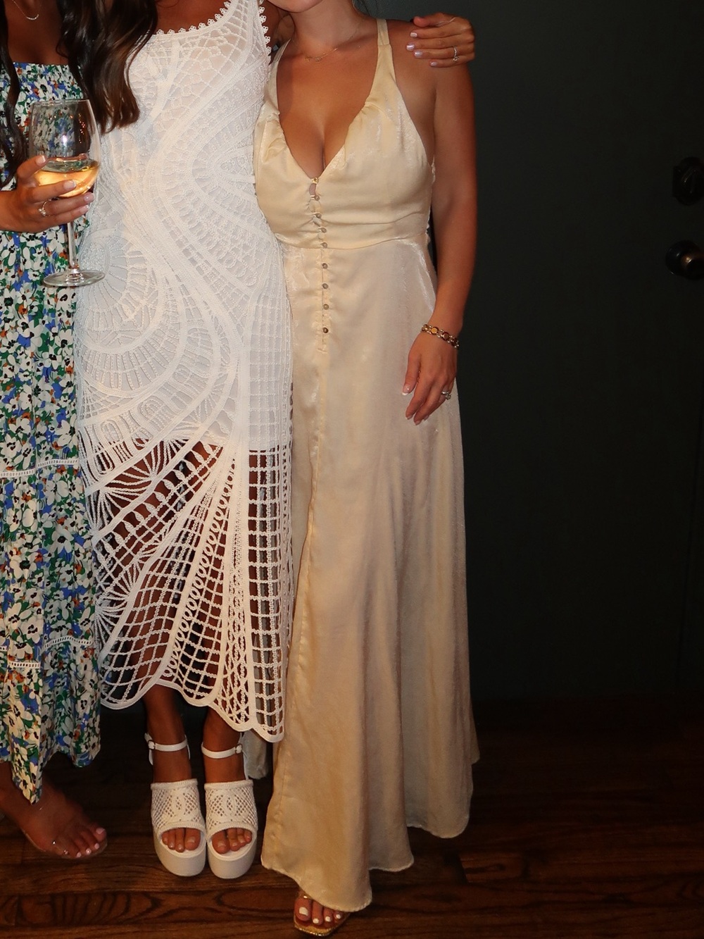 Free People Yellow Satin Maxi Dress - Picture 3 of 5